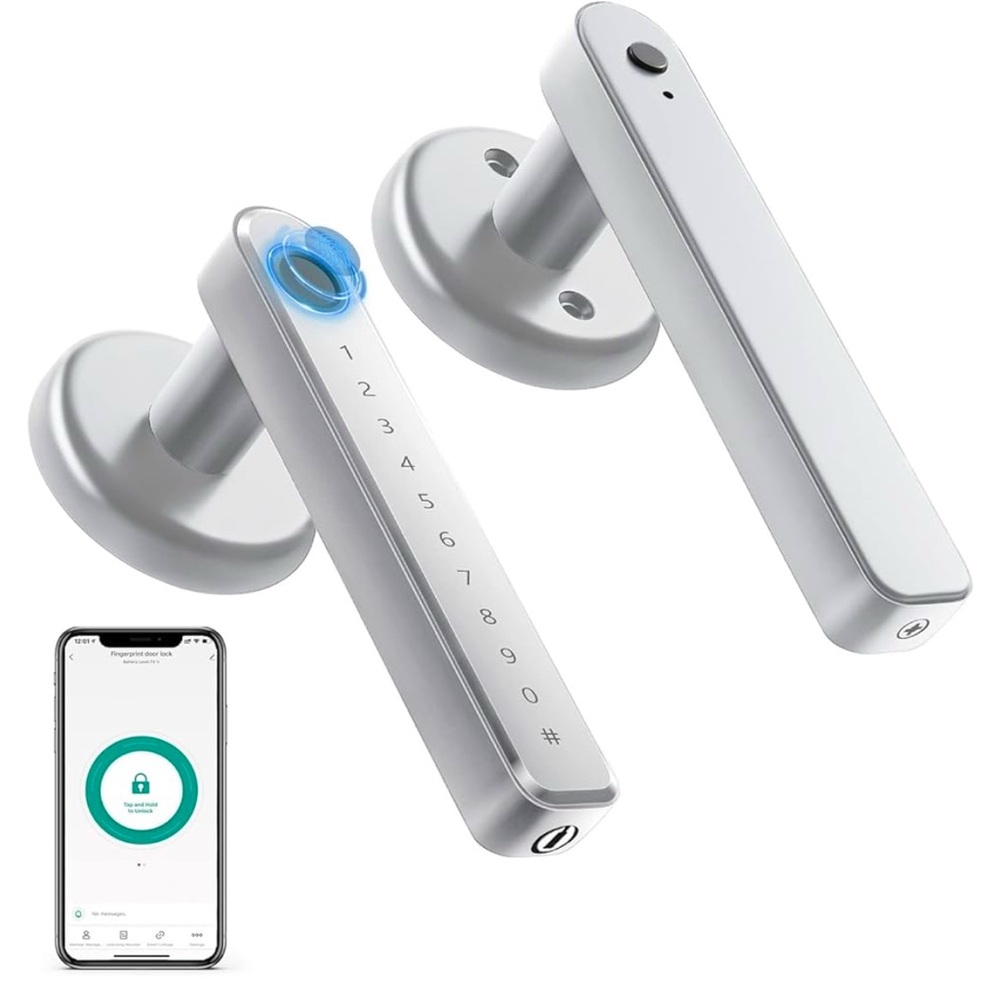Fingerprint Door Lock Door Knob with Keypad Keyless Entry Door